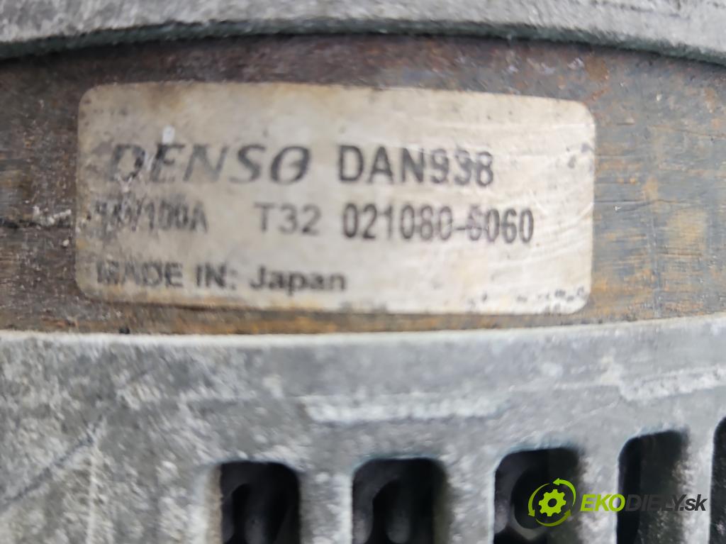 Toyota Avensis II T25 2003-2008 2.0 D4D 126 hp manual 93 kW 1998 cm3 5- Alternator 021080-6060 (Alternátor)