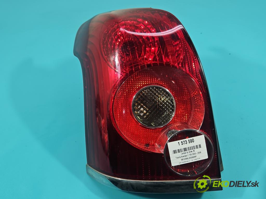 Toyota Avensis II T25 2003-2008 2.0 D4D 126 HP manual 93 kW 1998 cm3 5- svetlo / reflektor zadné ľavé  (Kľučka dverí ostatné)