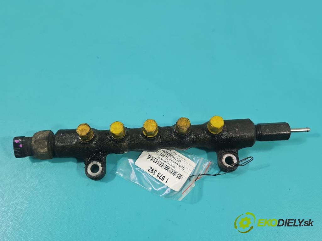 Toyota Avensis II T25 2003-2008 2.0 D4D 126 HP manual 93 kW 1998 cm3 5- lišta vstrekovacia 89438-71010 (Vstrekovacia lišta)