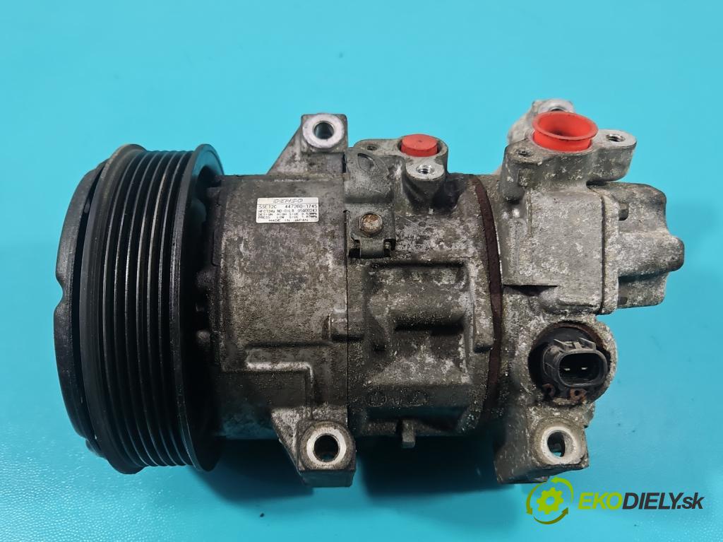 Toyota Avensis II T25 2003-2008 2.0 D4D 126 hp manual 93 kW 1998 cm3 5- Kompresor: klíma 447260-1745 (Kompresor klimatizace)