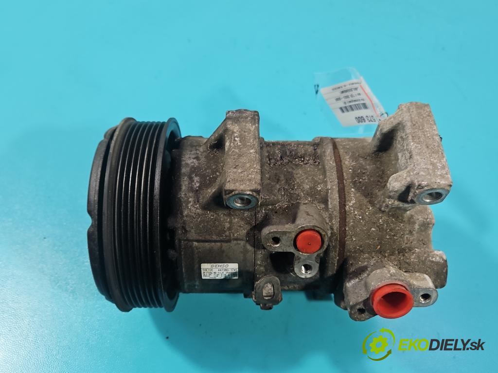 Toyota Avensis II T25 2003-2008 2.0 D4D 126 hp manual 93 kW 1998 cm3 5- Kompresor: klíma 447260-1745 (Kompresor klimatizace)