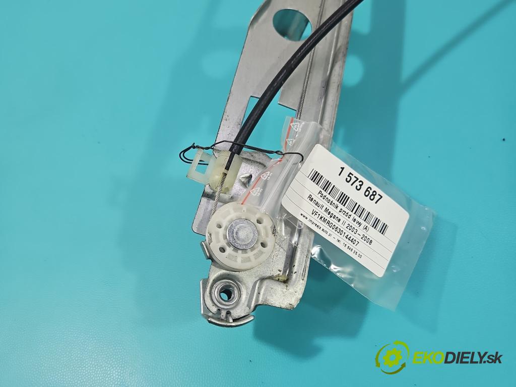 Renault Megane II 2003-2008 1.9 dci 120 HP manual 88 kW 1870 cm3 5- mechanizmus okna predné ľavý 400790L