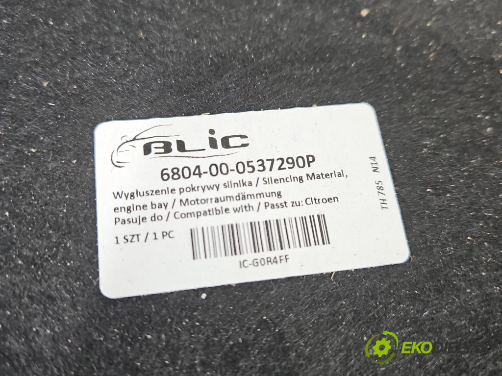Citroen C4 II 2010-2017 1.6 hdi 111KM manual 82 kW 1560 cm3 5- Zvuková izolácia kapoty
