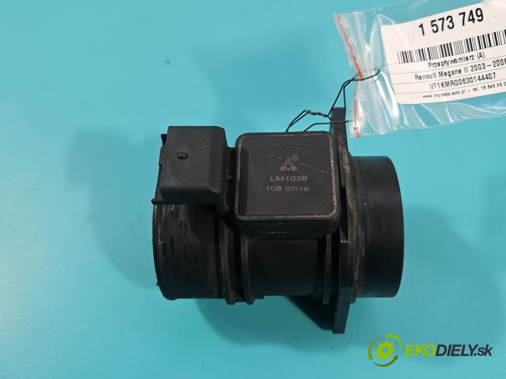 Renault Megane II 2003-2008 1.9 dci 120 HP manual 88 kW 1870 cm3 5- průtokoměr:  (Váha vzduchu)