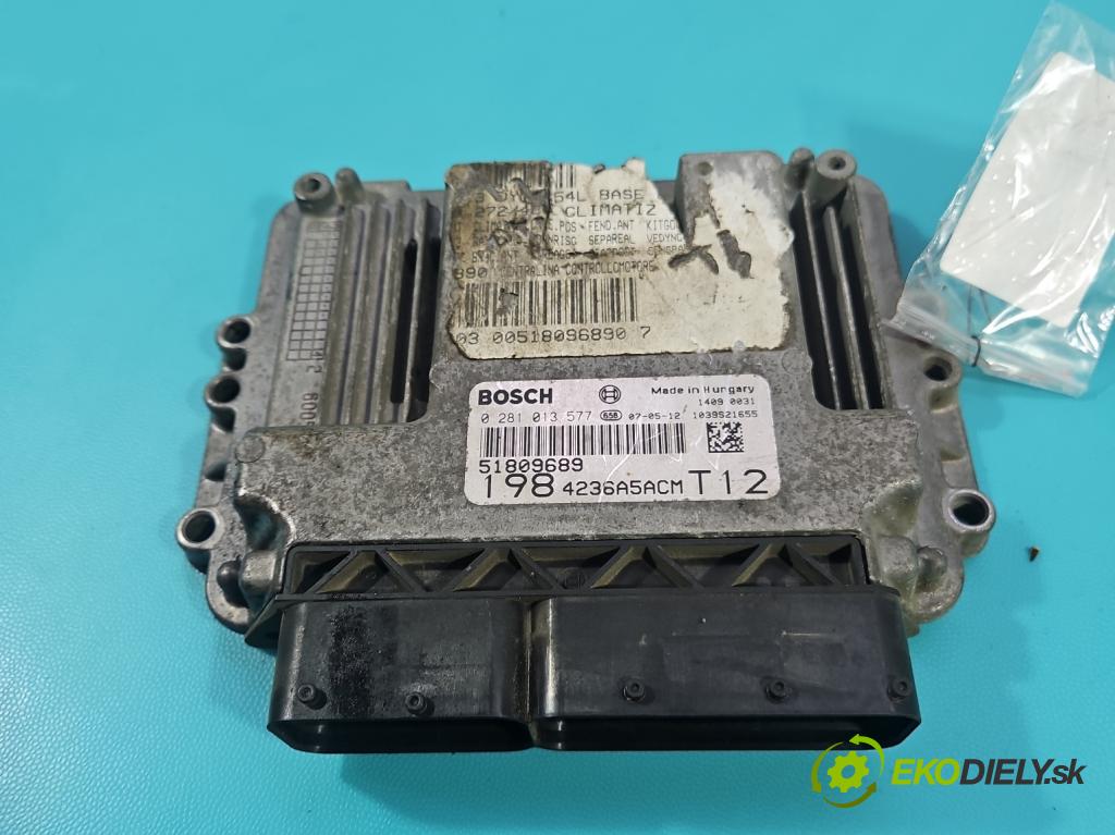 Fiat Bravo II 2007-2014 1.9 jtd 120 HP manual 88 kW 1910 cm3 5- riadiaca jednotka motora 0281013577