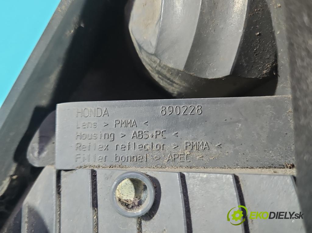 Honda Civic VII 2000-2006 1.6 16V 110 HP manual 81 kW 1590 cm3 5- svetlo / reflektor zadné ľavé 890228 (Kľučka dverí ostatné)