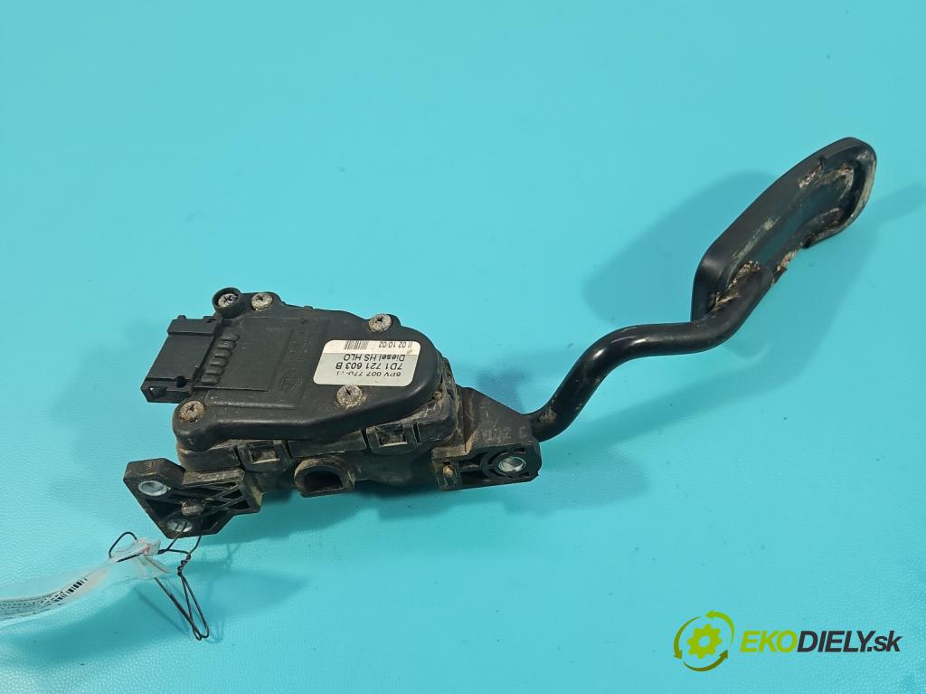 Vw Transporter T4 1990-2003 2.5 tdi 102 HP manual 75 kW 2461 cm3 5- pedal plyn potenciometr: 7D1721603B