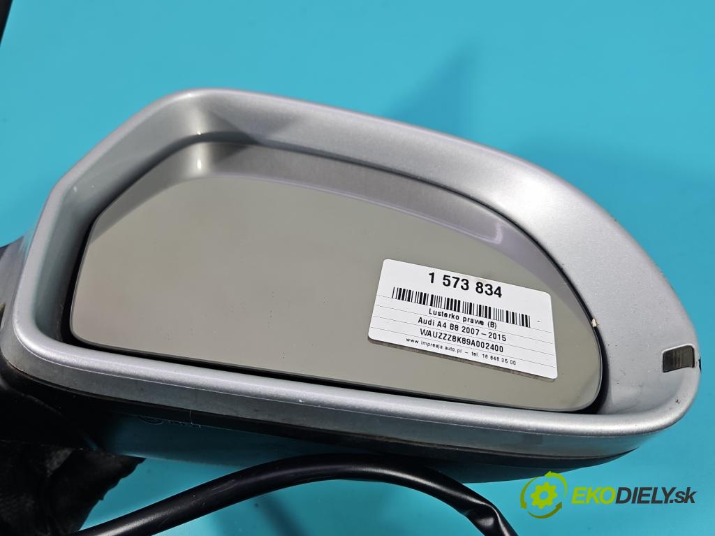 Audi A4 B8 2007-2015 1.8 TFSI 160 HP manual 118 kW 1798 cm3 5- zrkadlo pravé  (Kľučka dverí ostatné)