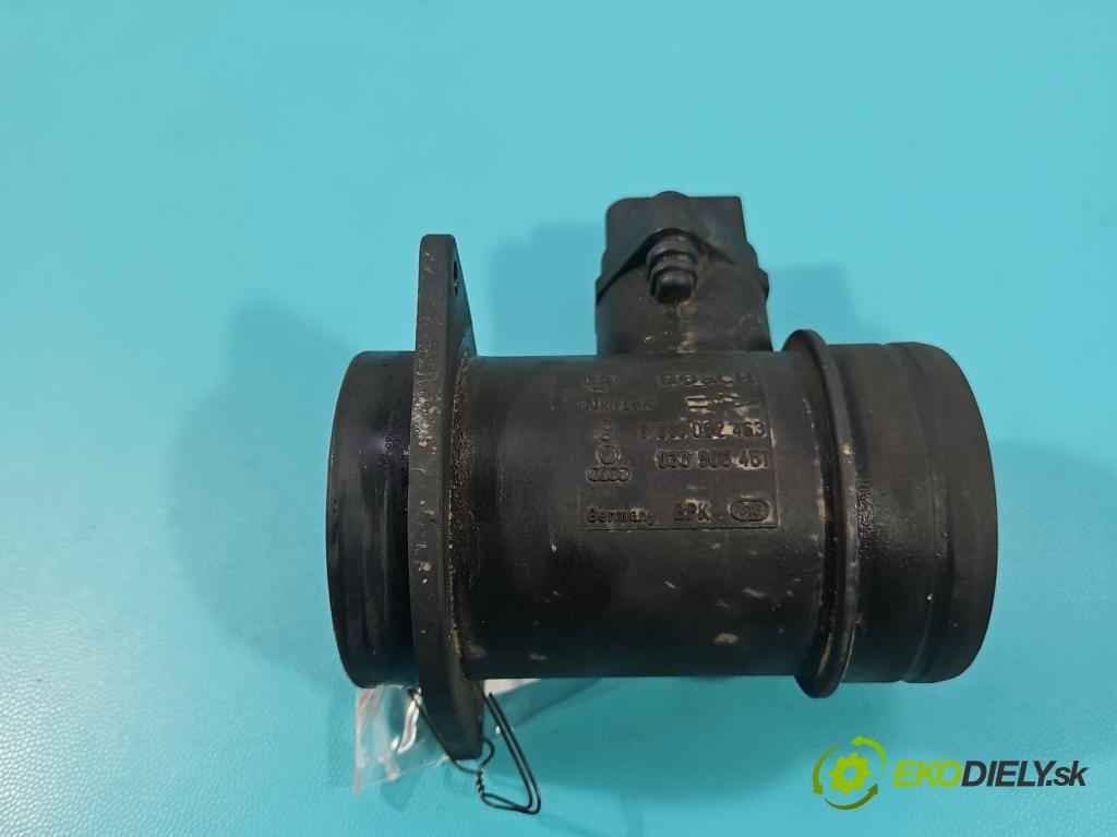 Vw Transporter T4 1990-2003 2.5 tdi 102 hp manual 75 kW 2461 cm3 5- váha vzduchu 0281002463 (Snímač hmotnosti vzduchu)