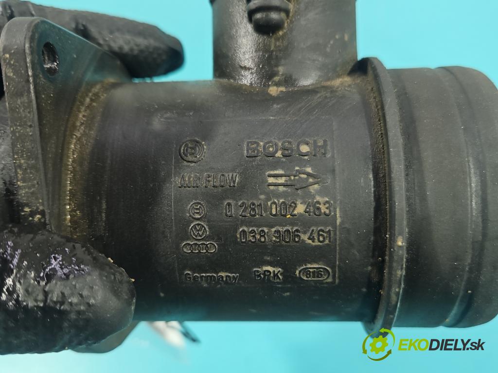 Vw Transporter T4 1990-2003 2.5 tdi 102 hp manual 75 kW 2461 cm3 5- váha vzduchu 0281002463 (Snímač hmotnosti vzduchu)
