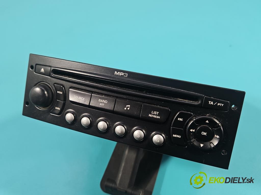 Citroen C3 Picasso 2008-2017 1.6 hdi 109 hp manual 80 kW 1560 cm3 5- Radio továrna: 96659189XT