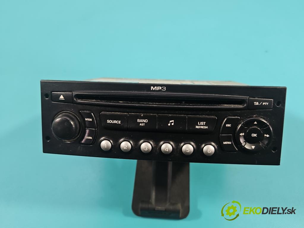 Citroen C3 Picasso 2008-2017 1.6 hdi 109 HP manual 80 kW 1560 cm3 5- Radio originál 96659189XT