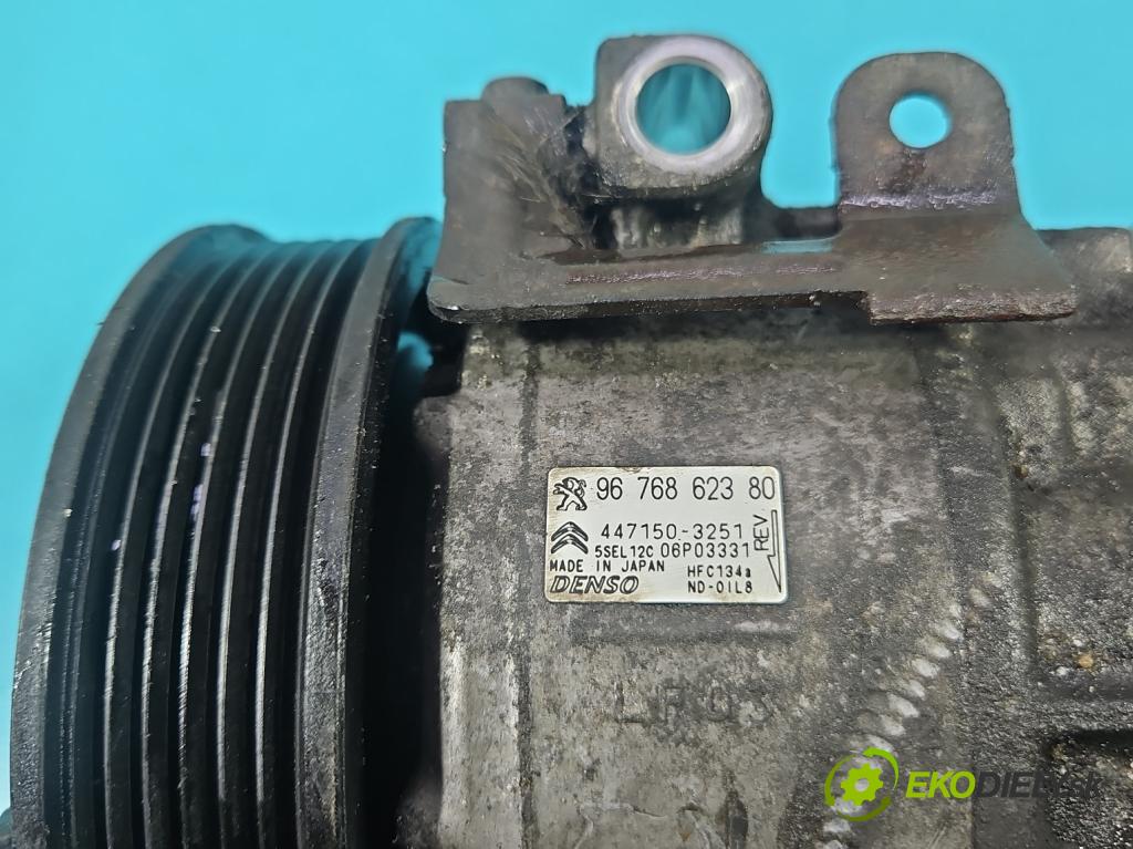 Citroen C4 II 2010-2017 1.6 hdi 111KM manual 82 kW 1560 cm3 5- Kompresor: klimatizácie 9676862380 (Kompresor klimatizácie)