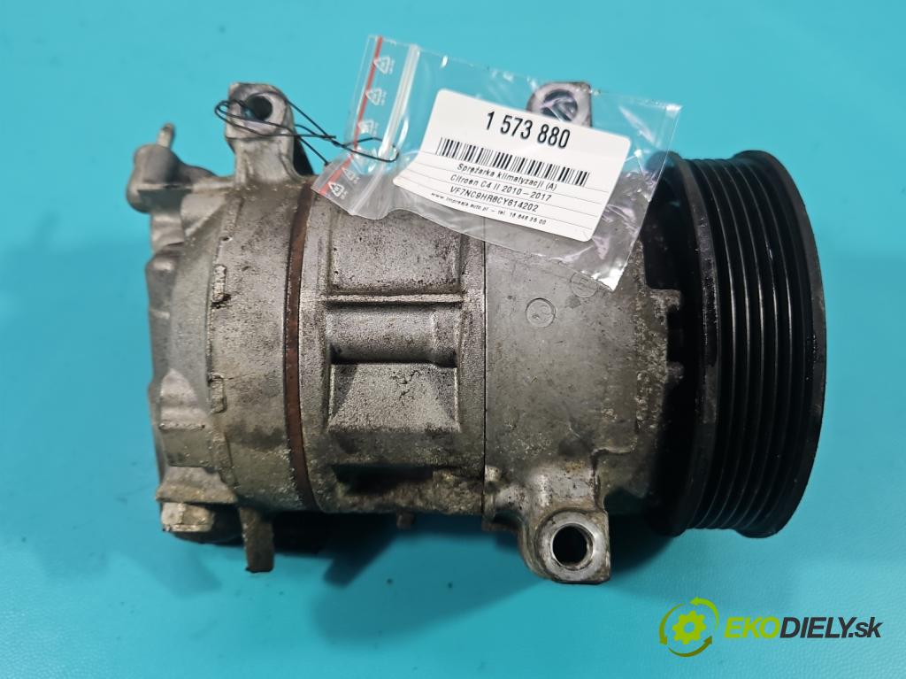 Citroen C4 II 2010-2017 1.6 hdi 111KM manual 82 kW 1560 cm3 5- Kompresor: klimatizácie 9676862380 (Kompresor klimatizácie)