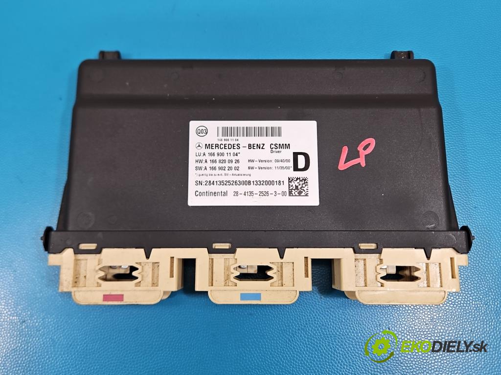 Mercedes GL II X166 2012-2015 4.7 V8 278928 340KM: automatic 250 kW 4663 cm3 5- riadiaca jednotka ostatné A1668200926