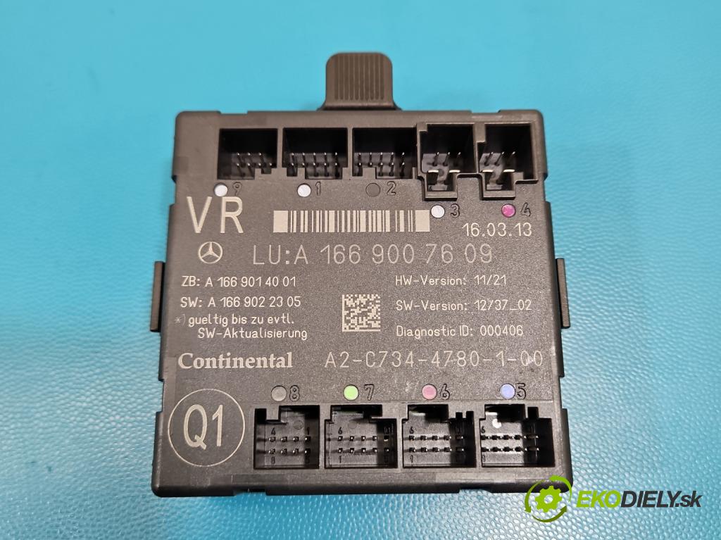 Mercedes GL II X166 2012-2015 4.7 V8 278928 340KM: automatic 250 kW 4663 cm3 5- riadiaca jednotka ostatné A1669007609