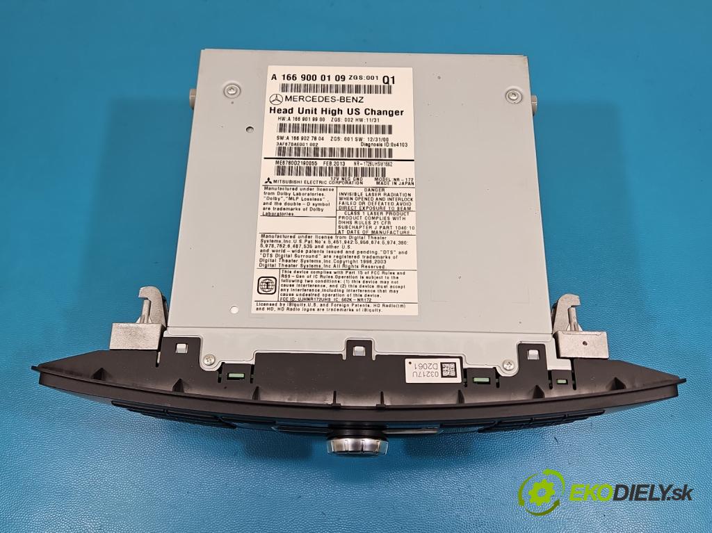 Mercedes GL II X166 2012-2015 4.7 V8 278928 340KM: automatic 250 kW 4663 cm3 5- Radio originál A1669000109