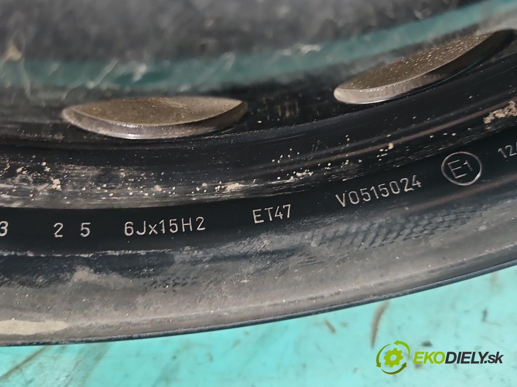 Vw Golf V 2003-2009 1.6 FSI 116 HP manual 85 kW 1598 cm3 5- Disk oceľový 15"