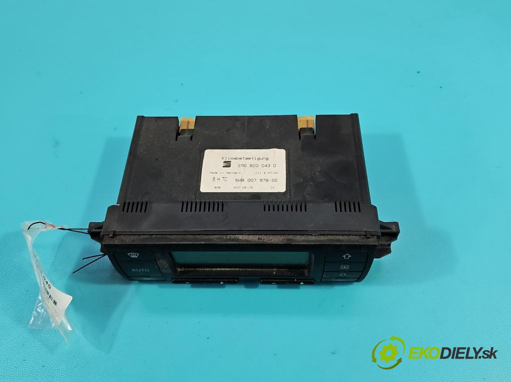 Seat Toledo II 1998-2004 1.6 SR 101 HP manual 74 kW 1595 cm3 4- panel kúrenia 1M0820043D