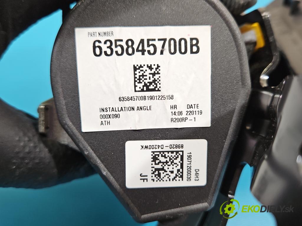 Kia Optima IV 2015-2020 1.6 T-GDI 180 hp automatic 132.4 kW 1591 cm3 4- stěna bezpečnost zadní pravý 89820-D4200WK