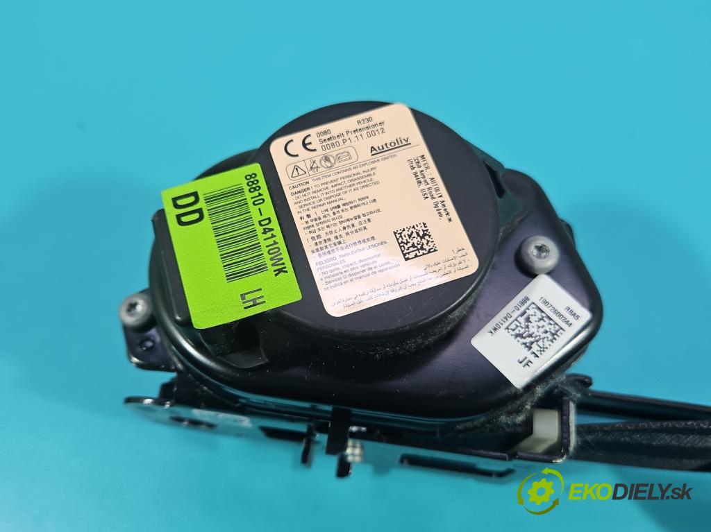 Kia Optima IV 2015-2020 1.6 T-GDI: 180 HP automatic 132.4 kW 1591 cm3 4- pas bezpečnosť: predné ľavý 88810-D4110