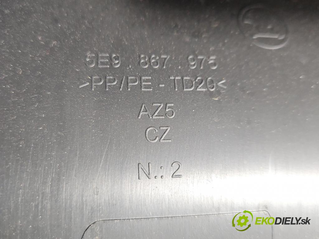 Skoda Octavia III 2013- 1.5 TSI 150 hp manual 110 kW 1498 cm3 5- Tapacír: kufrových dveří 5E9867975