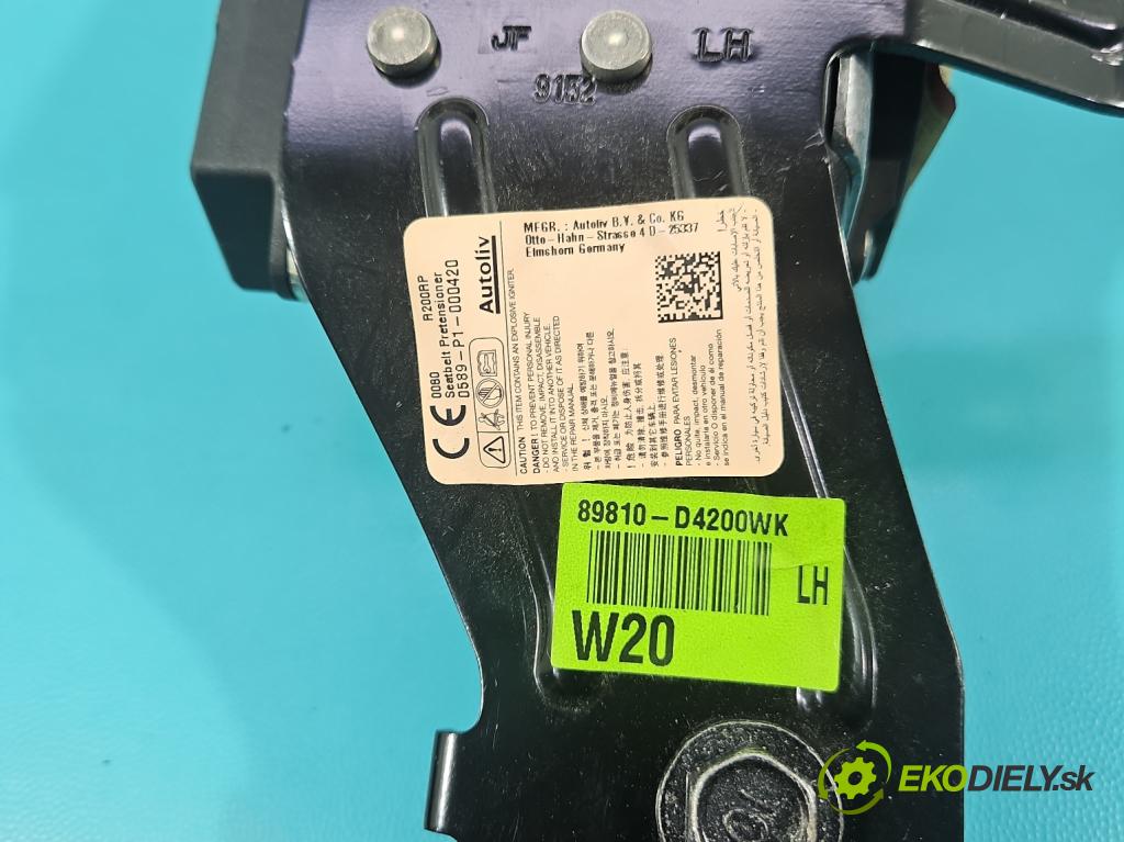 Kia Optima IV 2015-2020 1.6 T-GDI: 180 HP automatic 132.4 kW 1591 cm3 4- pas bezpečnosť: zadné ľavý 635845700B