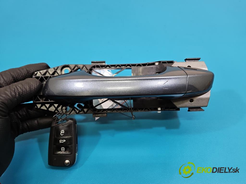 Skoda Octavia III 2013- 1.5 TSI 150 HP manual 110 kW 1498 cm3 5- rukoväť predné ľavé mimo: 5N0837885H (Kľučka dverí vonkajšia predná ľavá)