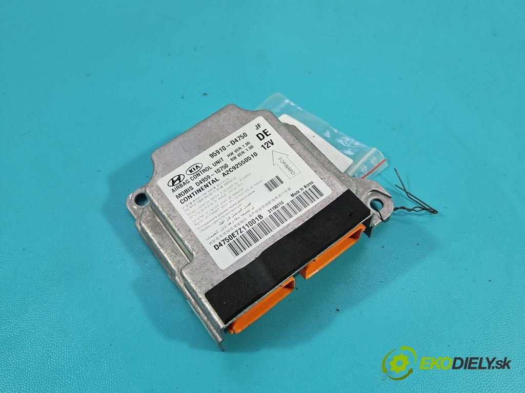 Kia Optima IV 2015-2020 1.6 T-GDI: 180 HP automatic 132.4 kW 1591 cm3 4- riadiaca jednotka vankúše: 95910-D4750