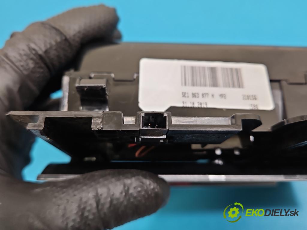 Skoda Octavia III 2013- 1.5 TSI 150 hp manual 110 kW 1498 cm3 5- lišta ozdobná interiéry: 5E1863212J