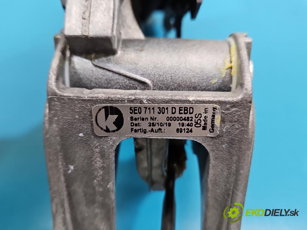 Skoda Octavia III 2013- 1.5 TSI 150 HP manual 110 kW 1498 cm3 5- Páka: brzda: ručný 5E0711301D