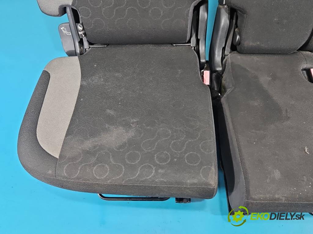 Citroen C3 Picasso 2008-2017 1.6 hdi 109 HP manual 80 kW 1560 cm3 5- Pohovka: zadné  (Sedadlo)