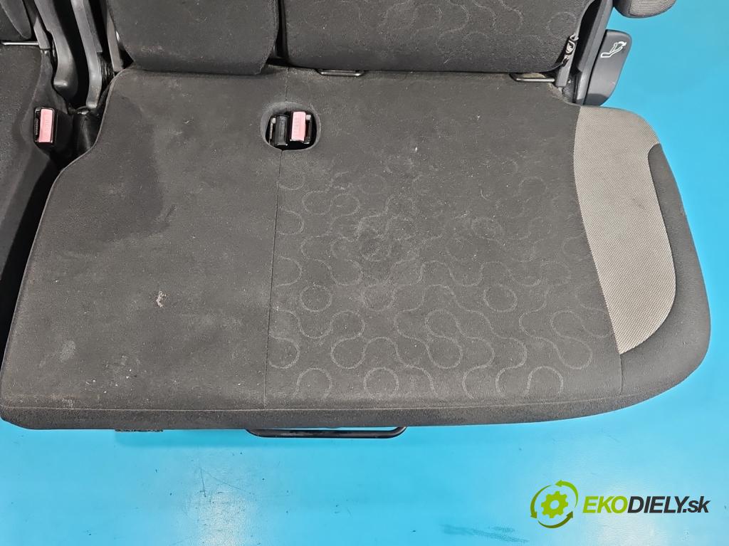 Citroen C3 Picasso 2008-2017 1.6 hdi 109 HP manual 80 kW 1560 cm3 5- Pohovka: zadné  (Sedadlo)
