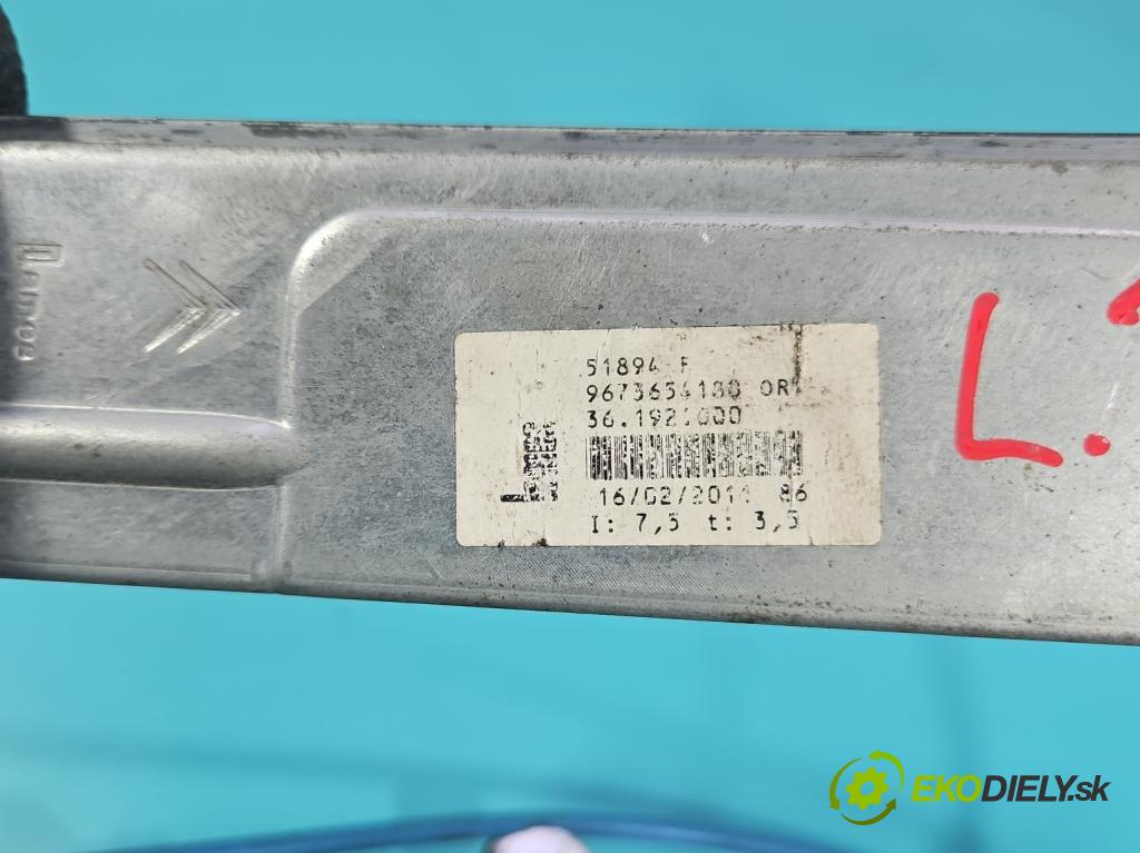 Citroen C3 Picasso 2008-2017 1.6 hdi 109 hp manual 80 kW 1560 cm3 5- mechanismus stahování přední levý 0126352T13