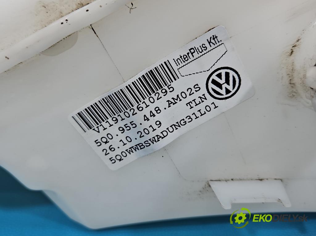 Skoda Octavia III 2013- 1.5 TSI 150 HP manual 110 kW 1498 cm3 5- nádržka tekutina: ostrekovačov 5Q0955448AM