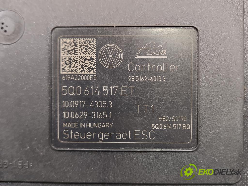 Skoda Octavia III 2013- 1.5 TSI 150 HP manual 110 kW 1498 cm3 5- čerpadlo abs 5Q0614517ET (Pumpa ABS)