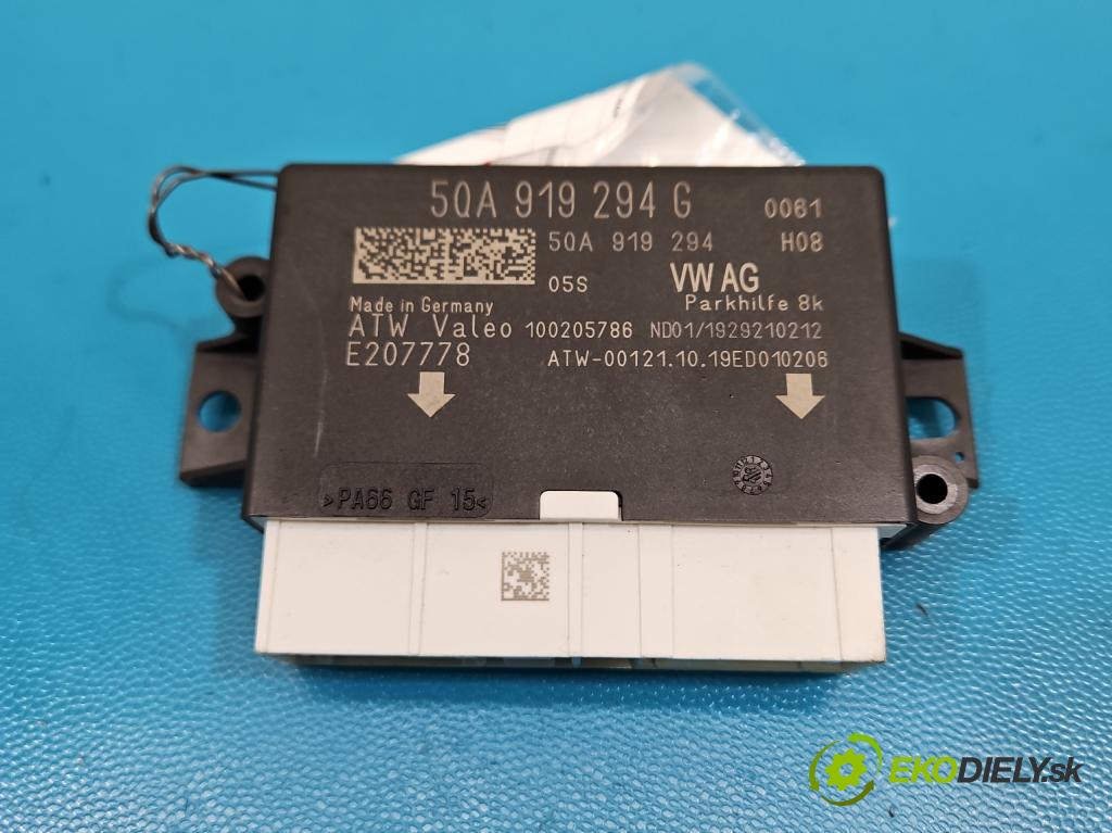 Skoda Octavia III 2013- 1.5 TSI 150 HP manual 110 kW 1498 cm3 5- riadiaca jednotka parkovaní: 5QA919294