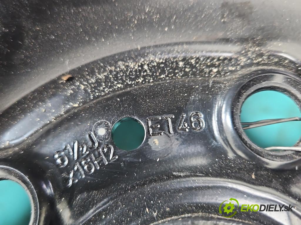 Skoda Octavia III 2013- 1.5 TSI 150 hp manual 110 kW 1498 cm3 5- kolo náhradní 16"