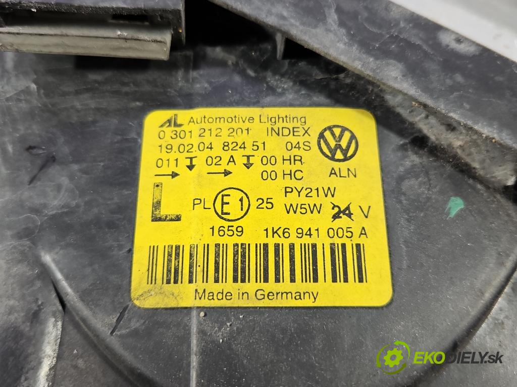 Vw Golf V 2003-2009 1.6 FSI 116 HP manual 85 kW 1598 cm3 5- Reflektor: ľavý 1K6941005A (Kľučka dverí ostatné)