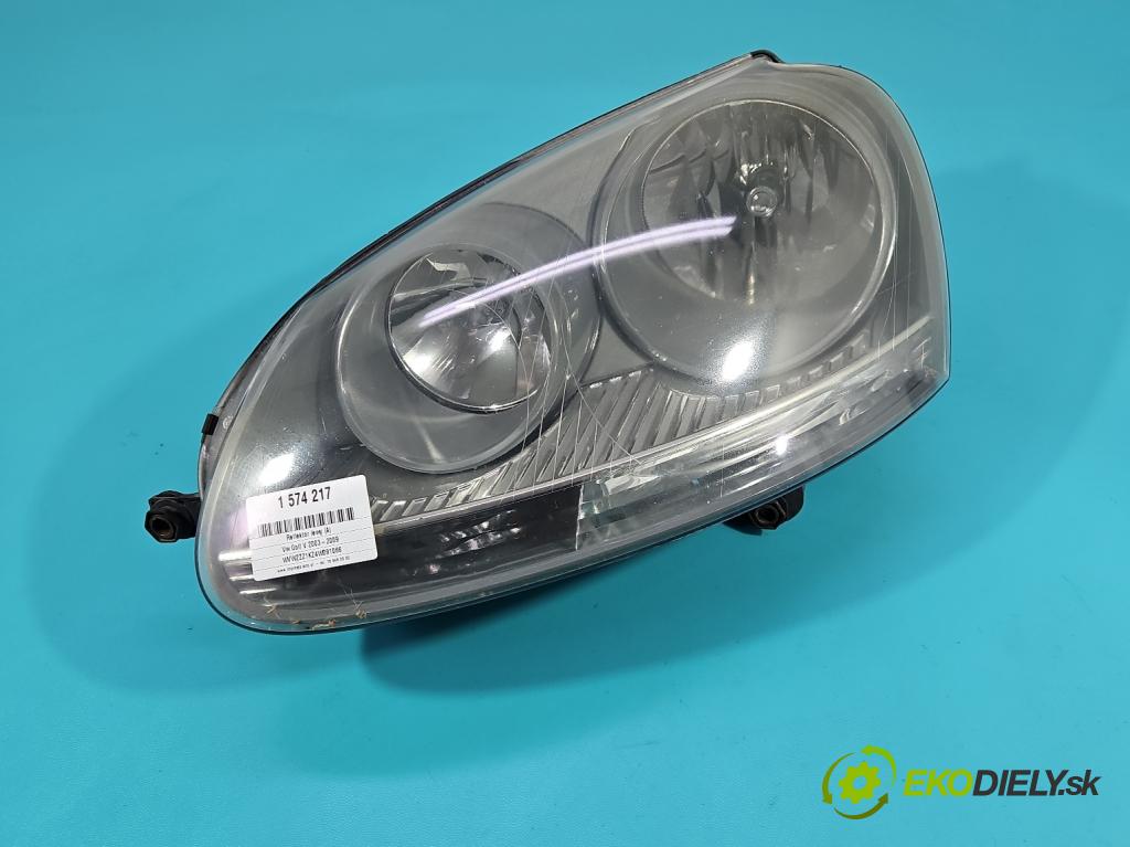 Vw Golf V 2003-2009 1.6 FSI 116 HP manual 85 kW 1598 cm3 5- Reflektor: ľavý 1K6941005A (Kľučka dverí ostatné)