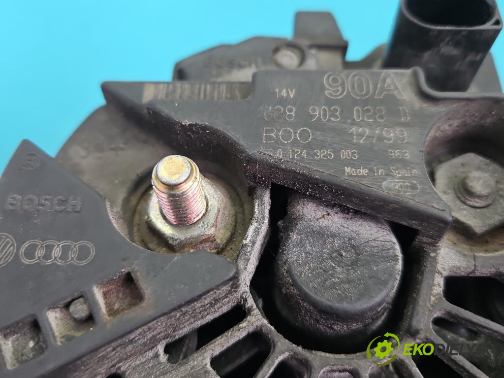 Seat Toledo II 1998-2004 1.6 SR 101 HP manual 74 kW 1595 cm3 4- Alternator 028903028D (Alternátor)