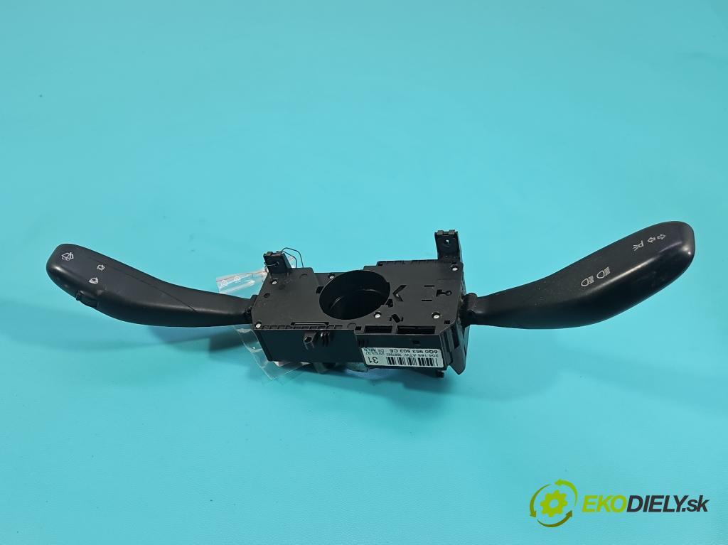 Vw Polo IV 9N 2001-2009 1.4 16V 80 HP manual 59 kW 1390 cm3 5- prepínač komplex: 6Q0953503CE (Prepínacie páčky pod volantom)