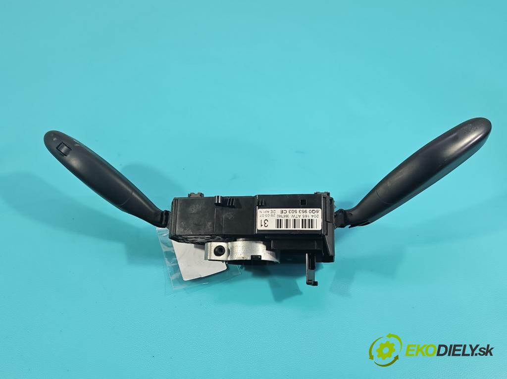 Vw Polo IV 9N 2001-2009 1.4 16V 80 HP manual 59 kW 1390 cm3 5- prepínač komplex: 6Q0953503CE (Prepínacie páčky pod volantom)