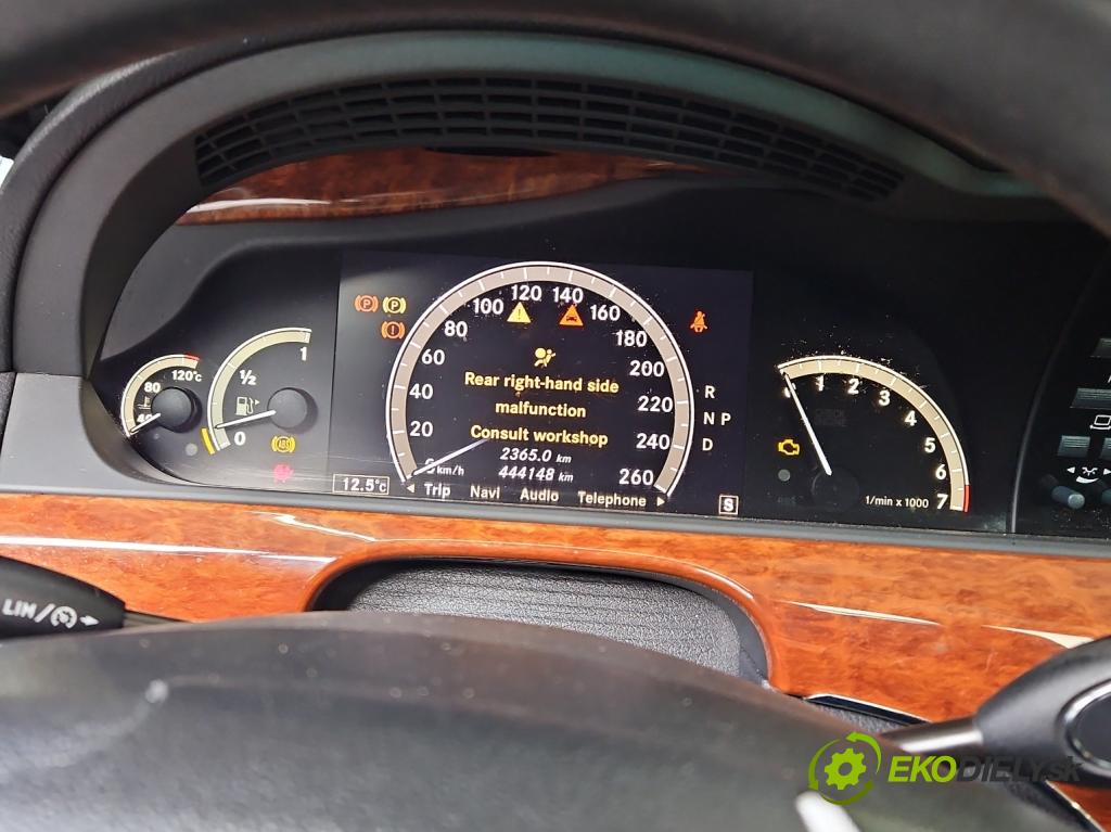 Mercedes S W221 2005-2013 3.5 V6 272 HP automatic 200 kW 3498 cm3 4- prístrojovka/ budíky 0263650224 (Prístrojová doska)