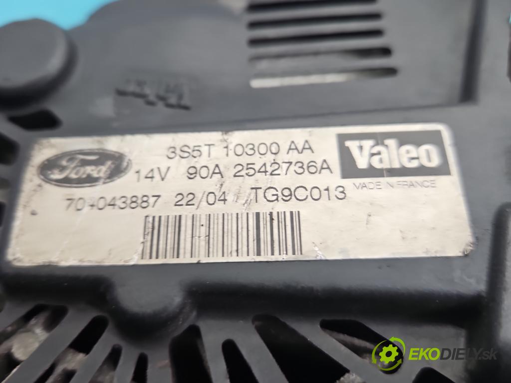 Ford Ka Mk1 1996-2008 1.3 8V 60 HP manual 44 kW 1299 cm3 3- Alternator 3S5T-10300-AA (Alternátor)