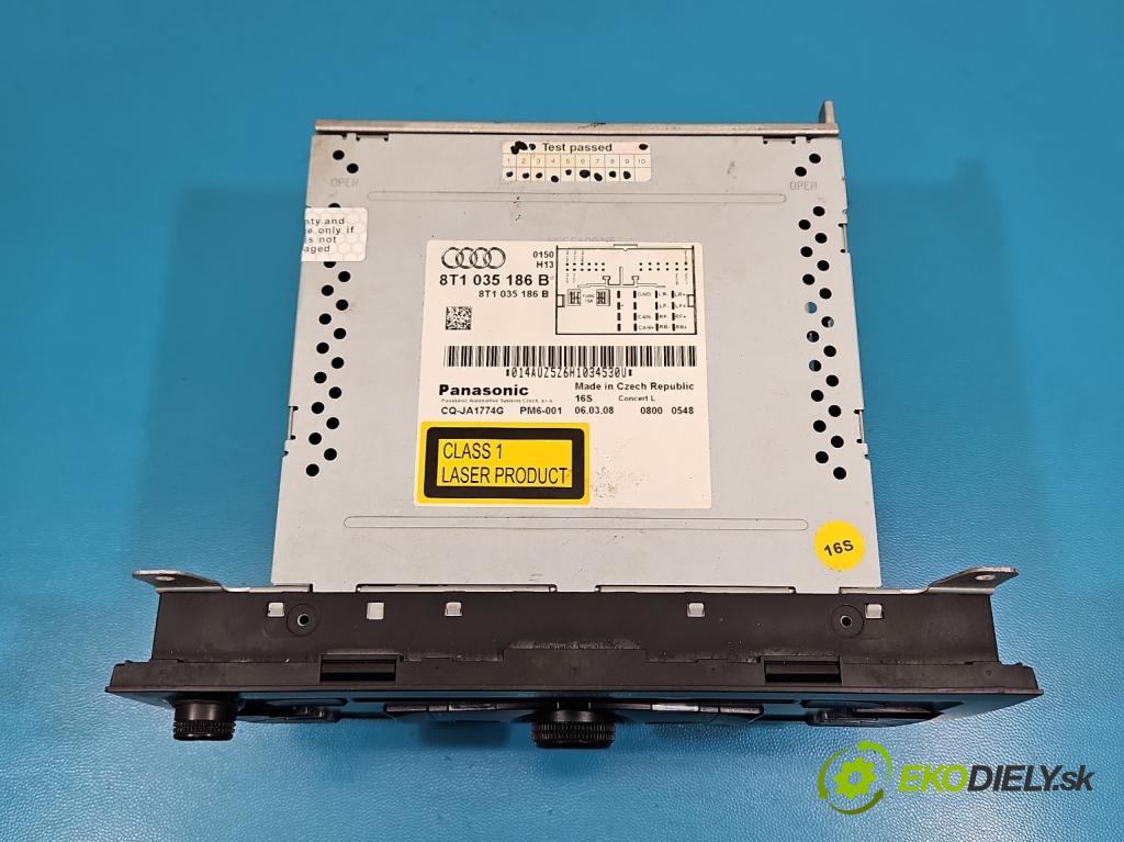 Audi A4 B8 2007-2015 1.8 TFSI 160 HP manual 118 kW 1798 cm3 5- Radio originál 8T1035186B