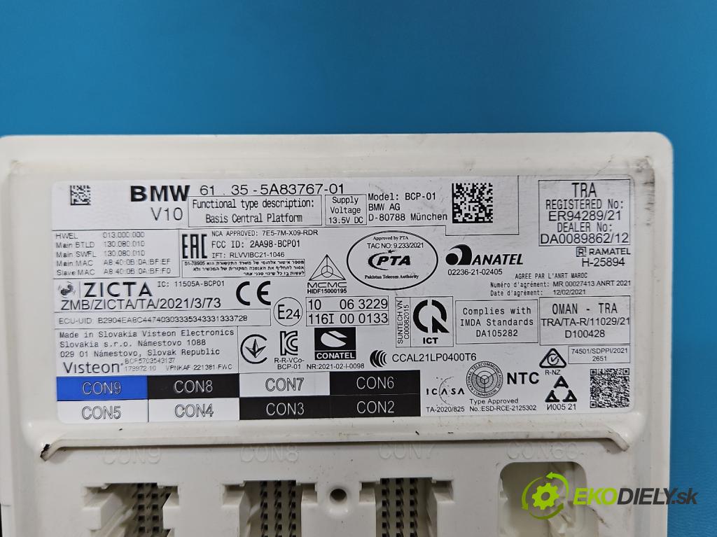 Bmw iX1 U11 0.0 elektrický: 272 HP automatic 200 kW 1 cm3 5- riadiaca jednotka ostatné 5A83767