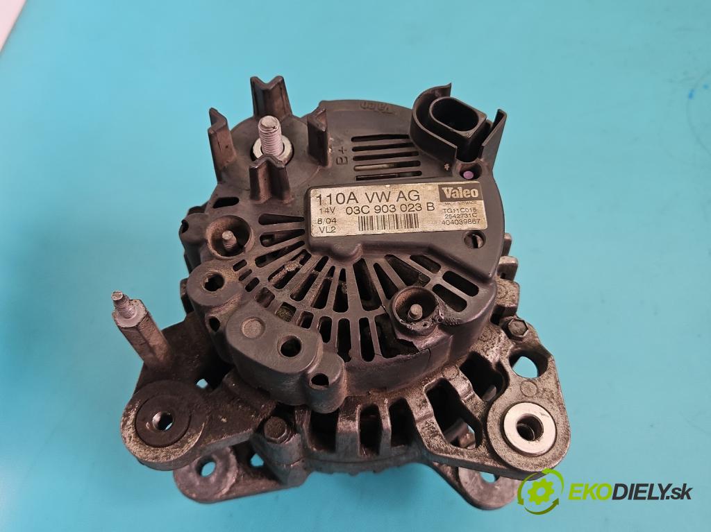 Vw Golf V 2003-2009 1.6 FSI 116 HP manual 85 kW 1598 cm3 5- Alternator 03C903023B (Alternátor)