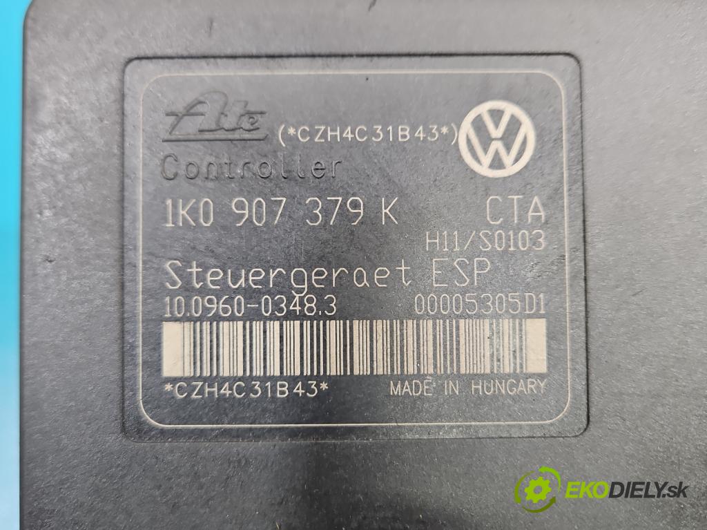 Vw Golf V 2003-2009 1.6 FSI 116 HP manual 85 kW 1598 cm3 5- čerpadlo abs 1K0907379K (Pumpa ABS)