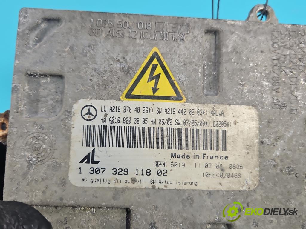 Mercedes S W221 2005-2013 3.5 V6 272 hp automatic 200 kW 3498 cm3 4- měnič xenon 130732911802 (Řídící jednotka xenonu)